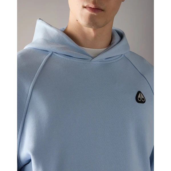 Moose Knuckles YUL Hoodie in Blue Ice | Sweatshirts | Coveti