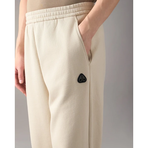 Moose Knuckles YUL Joggers in Alabaster | Pants | Coveti