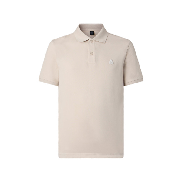 Moose Knuckles YUL Polo in Alabaster | Coveti