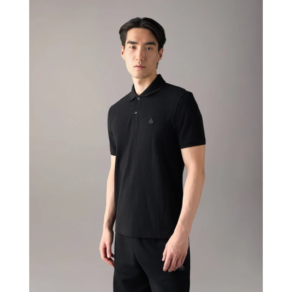Moose Knuckles YUL Polo in Black | T-shirts & vests | Coveti