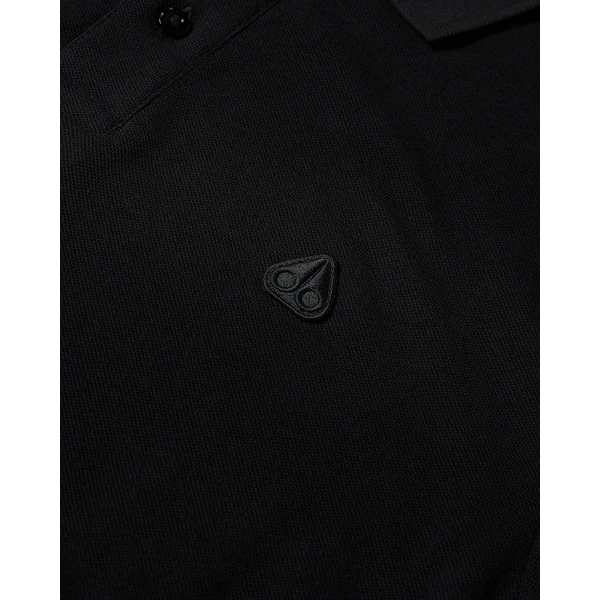 Moose Knuckles YUL Polo in Black | T-shirts & vests | Coveti