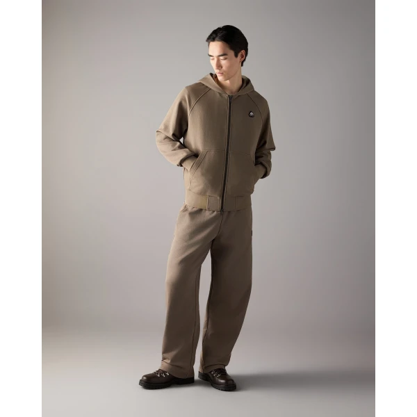 Moose Knuckles YUL Zip-Up Hoodie in Ashen | Sweatshirts | Coveti
