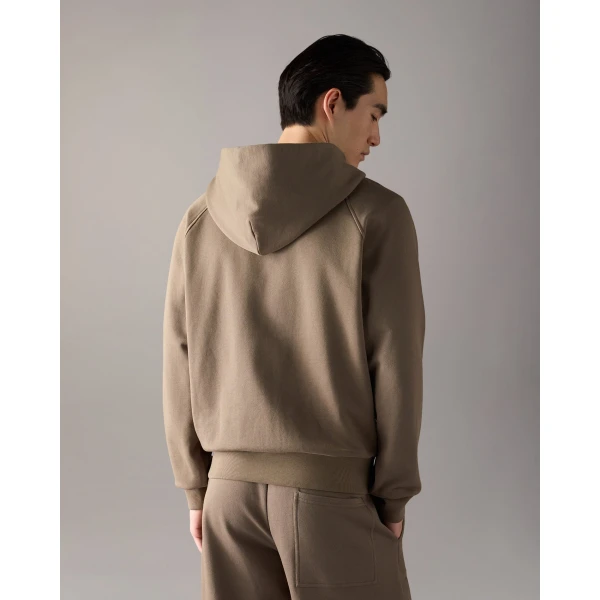 Moose Knuckles YUL Zip-Up Hoodie in Ashen | Sweatshirts | Coveti