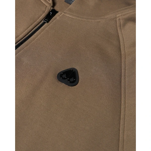 Moose Knuckles YUL Zip-Up Hoodie in Ashen | Sweatshirts | Coveti