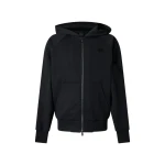 Moose Knuckles YUL Zip-Up Hoodie in Black | Coveti