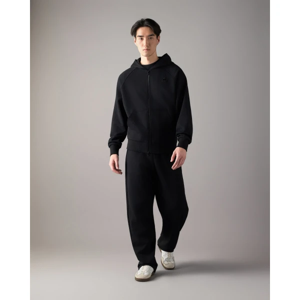 Moose Knuckles YUL Zip-Up Hoodie in Black | Sweatshirts | Coveti