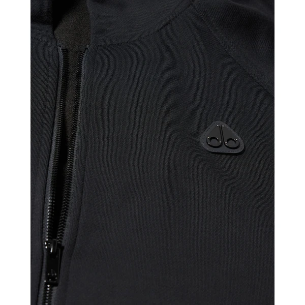 Moose Knuckles YUL Zip-Up Hoodie in Black | Sweatshirts | Coveti