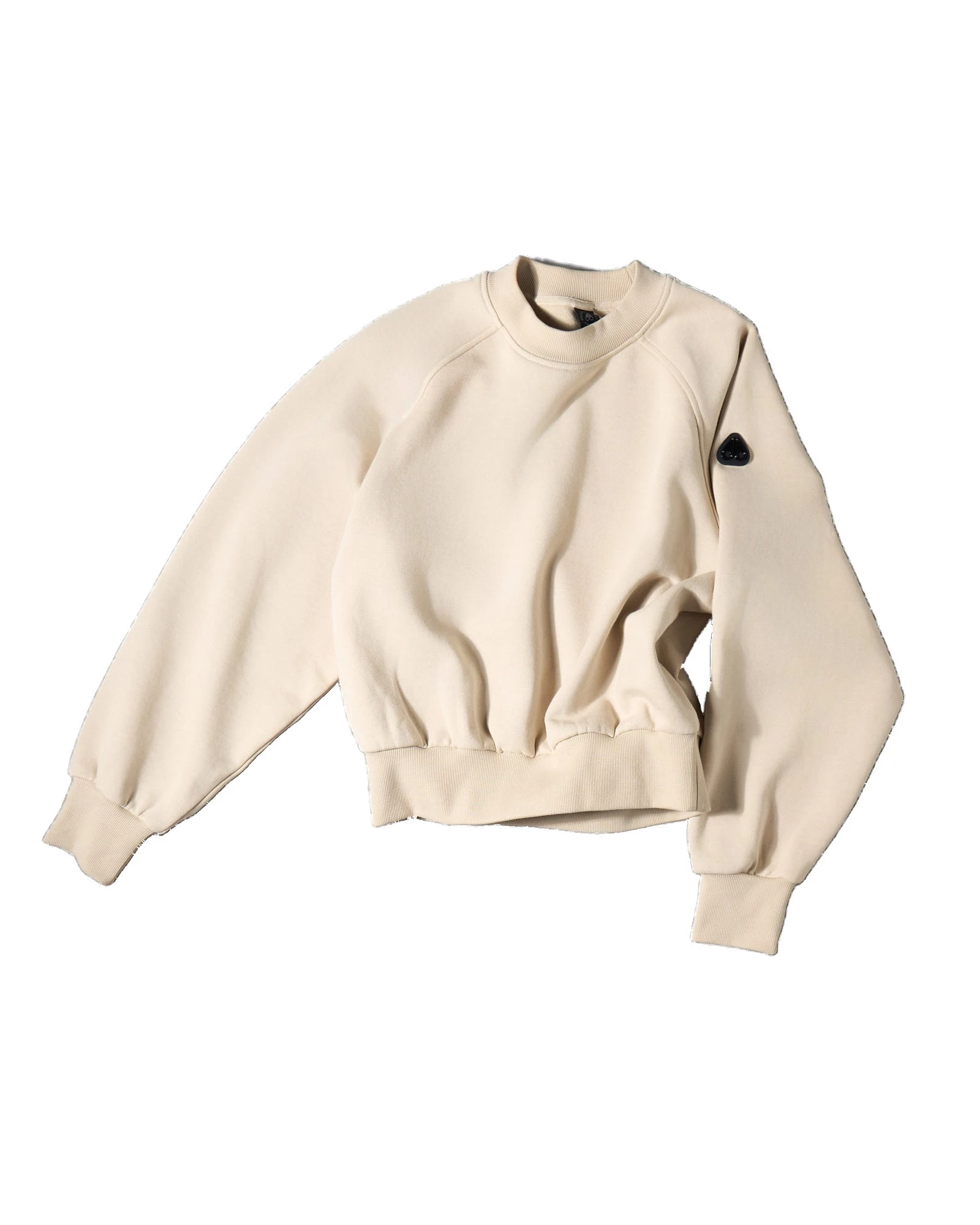 Moose Knuckles YYZ Crewneck Sweatshirt in Alabaster Moose Knuckles YYZ Crewneck Sweatshirt in Alabaster | Coveti