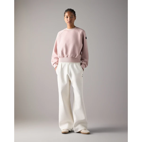 Moose Knuckles YYZ Crewneck Sweatshirt in Rosewood | Long Sleeve | Coveti