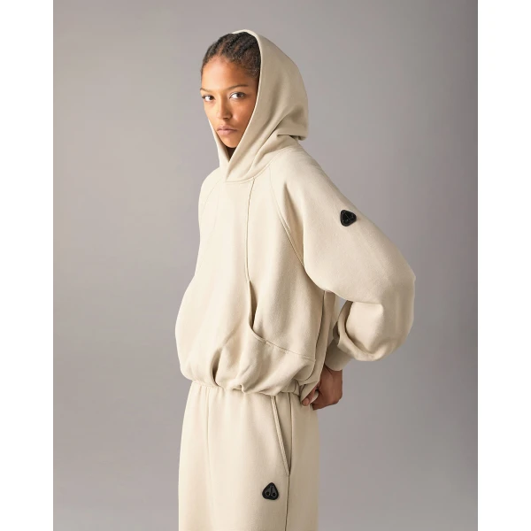 Moose Knuckles YYZ Hoodie in Alabaster | Hoodies | Coveti