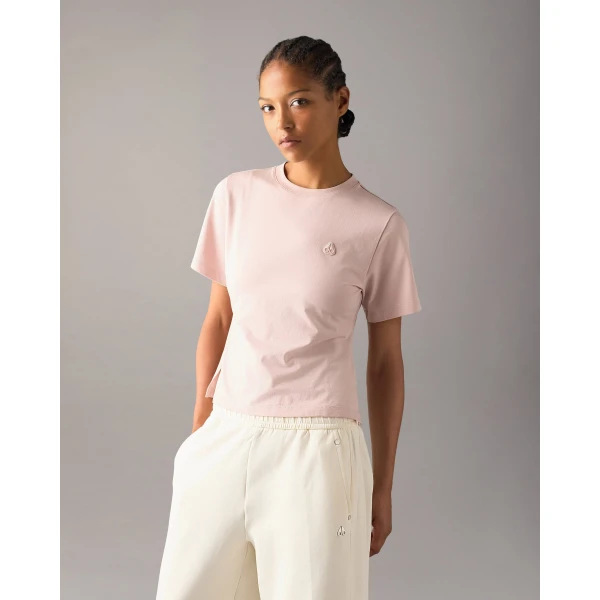 Moose Knuckles YYZ T-Shirt in Rosewood | T-shirts | Coveti