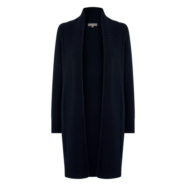 N.Peal Abbey Cashmere Cardigan in Navy Blue | Cardigan | Coveti