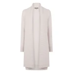 N.Peal Abbey Cashmere Cardigan in Snow Grey | Cardigan | Coveti