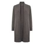 N.Peal Abbey Cashmere Cardigan in Wood Smoke Brown | Cardigan | Coveti