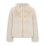 N.Peal Blouson Rex Fur Jacket in Beige Brown | Jackets | Coveti
