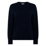N.Peal Cashmere Crew Neck Jumper in Navy Blue | Sweaters | Coveti