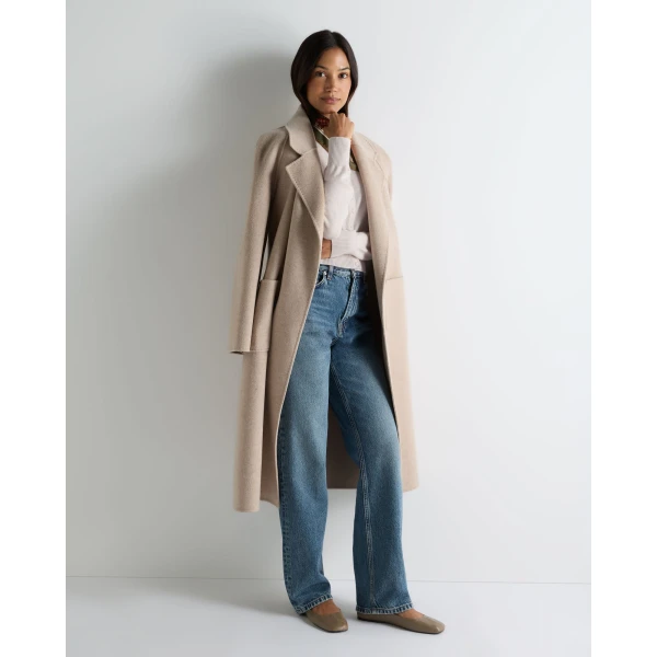 N.Peal Covered Button Cashmere Cardigan in Snow Grey
