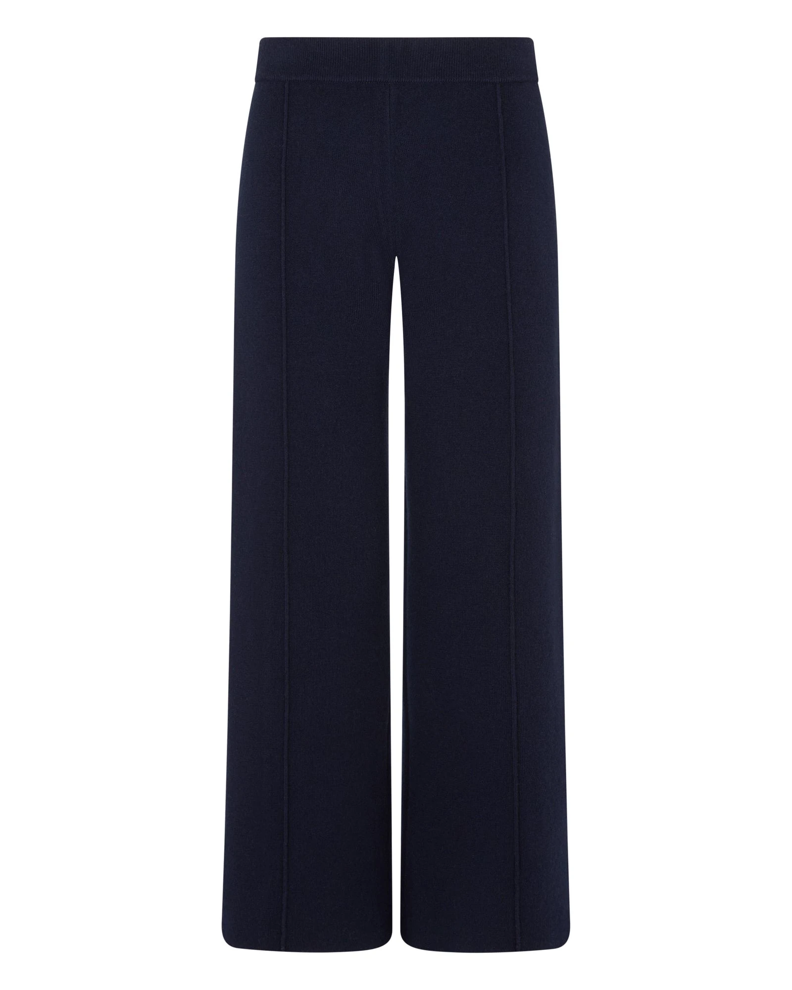N.Peal Double Face Trousers in Navy Blue N.Peal Double Face Trousers in Navy Blue | Wide leg pants | Coveti