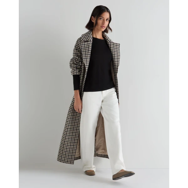 N.Peal Eden Superfine Cashmere Round Neck Top in Black