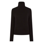 N.Peal Hazel Chunky Roll Neck Cashmere Jumper in Cocoa Brown | Turtlenecks | Coveti