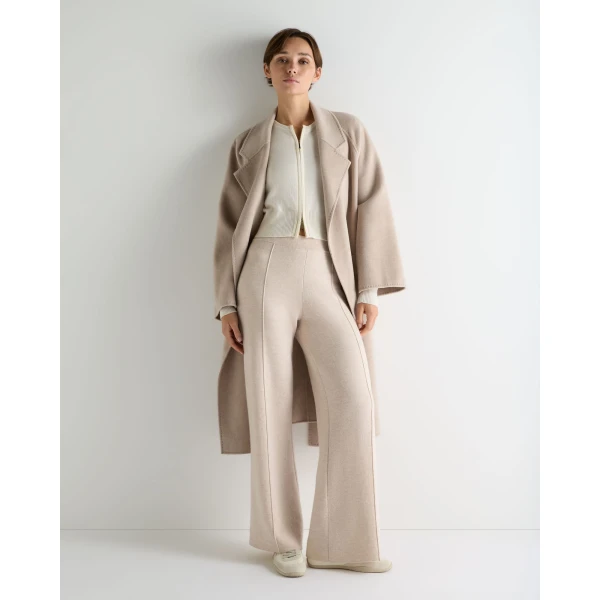 N.Peal Ivy Zipped Cashmere Cardigan in New Ivory White