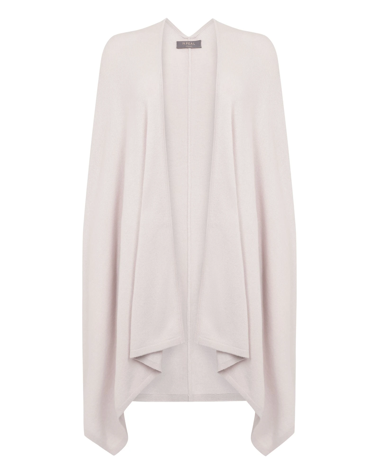 N.Peal Lily Lightweight Cashmere Cape in Snow Grey N.Peal Lily Lightweight Cashmere Cape in Snow Grey | Knitwear | Coveti