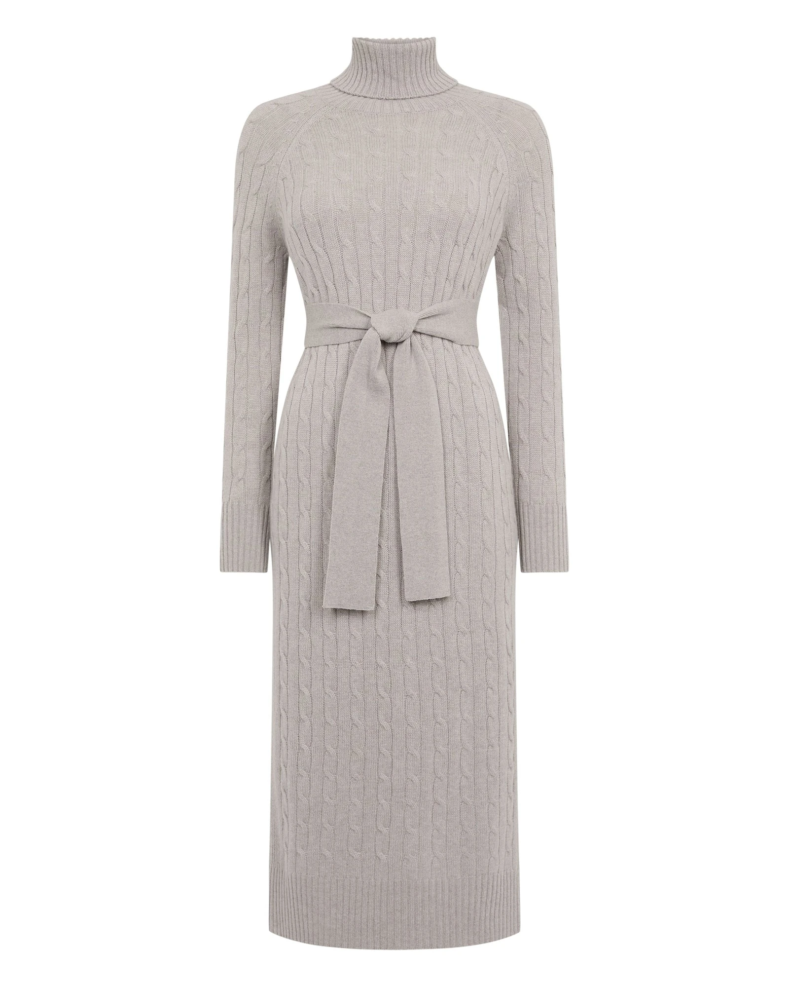 N.Peal Longline Cable Cashmere Dress in Oat Grey N.Peal Longline Cable Cashmere Dress in Oat Grey | Maxi Dresses | Coveti