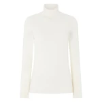 N.Peal Luna Roll Neck Cashmere Jumper in New Ivory White | Turtlenecks | Coveti