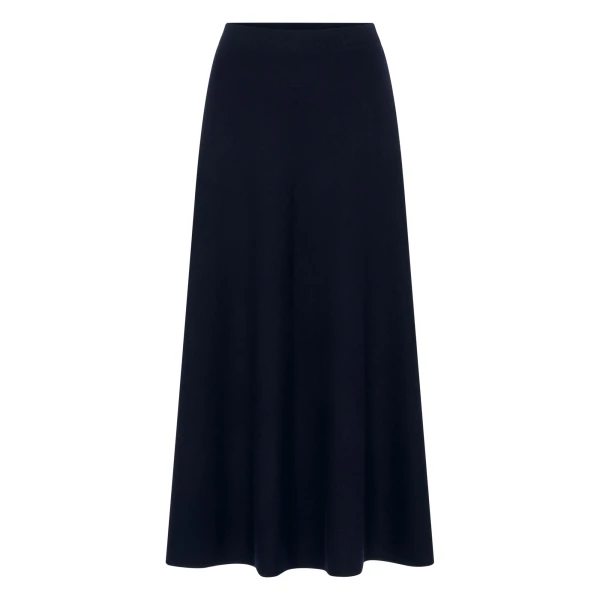 Luxe Circle Skirt in Navy Blue