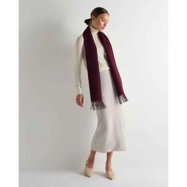 N.Peal Margot Superfine Cashmere Roll Neck Jumper in New Ivory White