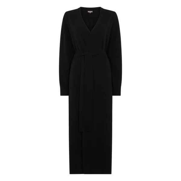 N.Peal Maxi Cashmere Cardigan in Black | Cardigan | Coveti