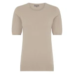 N.Peal Milly Classic Cashmere T-Shirt in Cashew Brown | T-shirts | Coveti