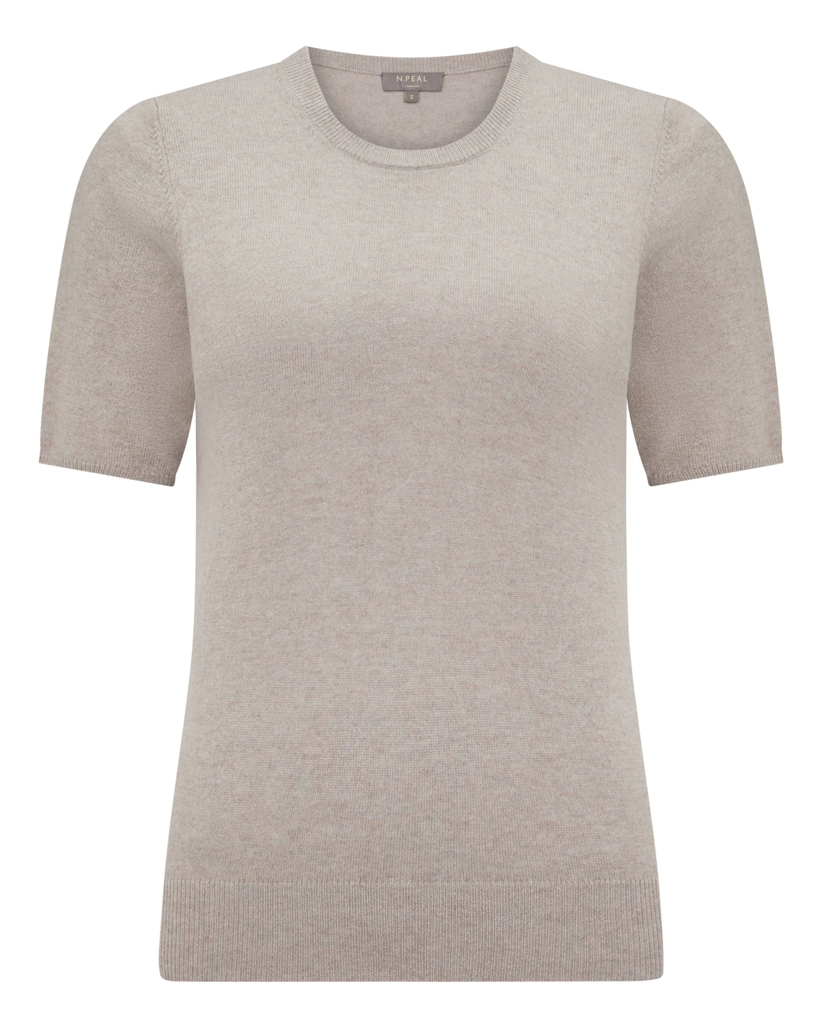 N.Peal Milly Classic Cashmere T-Shirt in Oat Grey N.Peal Milly Classic Cashmere T-Shirt in Oat Grey | T-shirts | Coveti