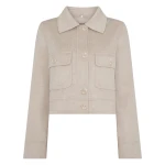 N.Peal Rosie Fur Collared Jacket in Beige Brown | Jackets | Coveti