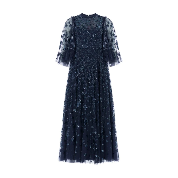 Constellation Ankle Gown in Navy