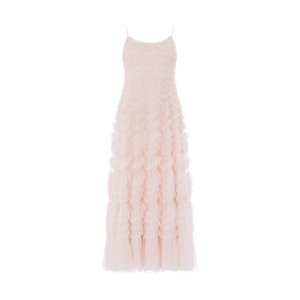 Needle and Thread Thalia Cami Ankle Gown in Soft Peony | Evening Gowns | Coveti