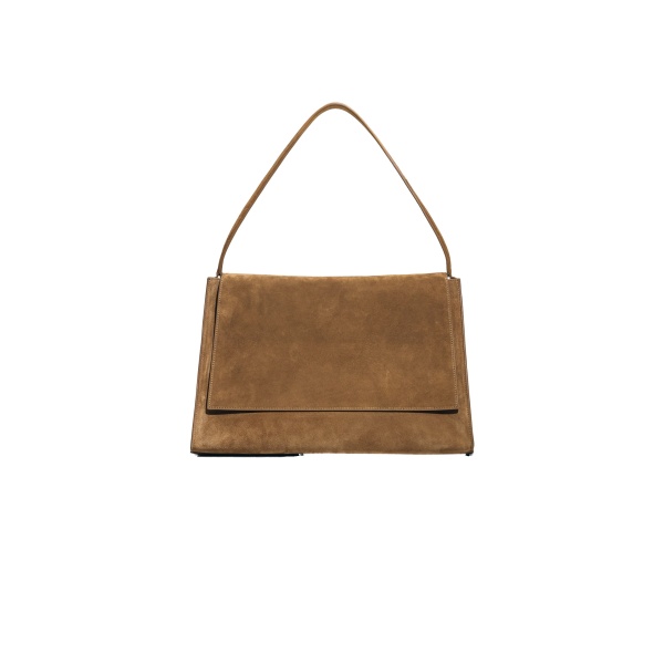 Nour Hammour Amal Bag in Toffee Suede