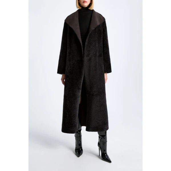 Birthday Coat in Brown Black - Image 5