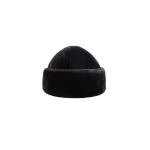 Nour Hammour Blokes Shearling Beanie in Chocolat Fondant