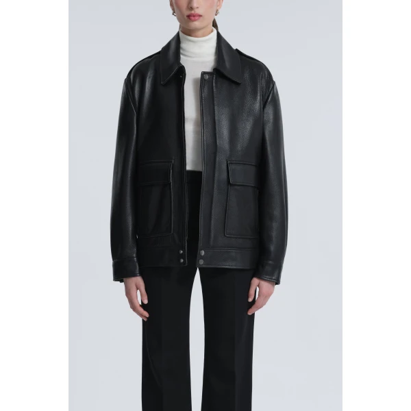 Parisian Leather and Shearling at Coveti