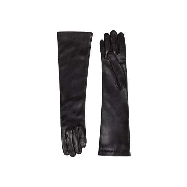 Nour Hammour Elbow Long Gloves in Black