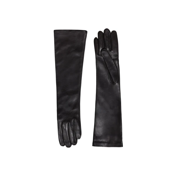 Elbow Long Gloves in Black