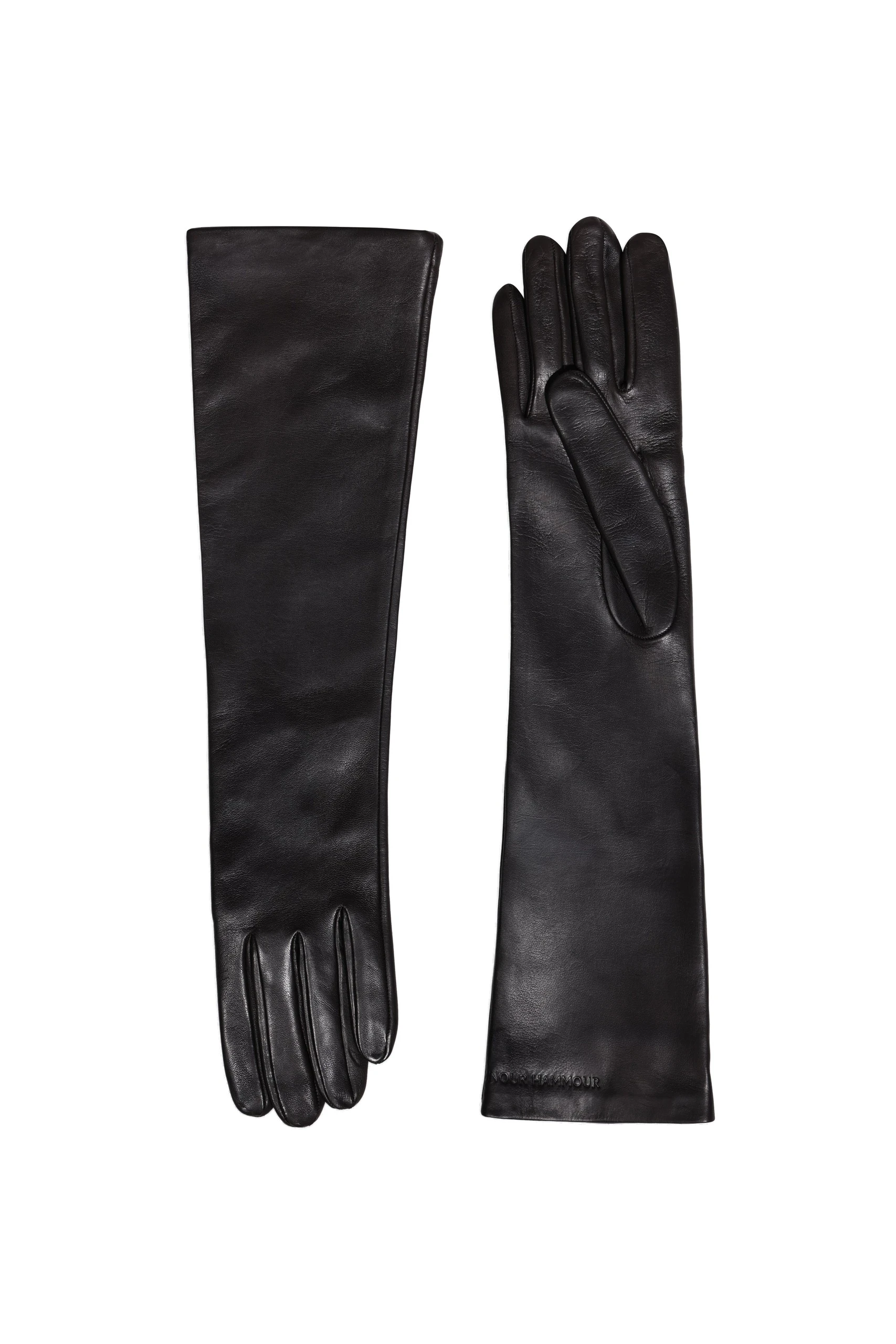 Nour Hammour Elbow Long Gloves in Black Nour Hammour Elbow Long Gloves in Black