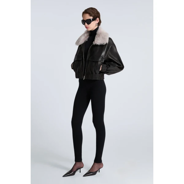 Parisian Leather and Shearling at Coveti