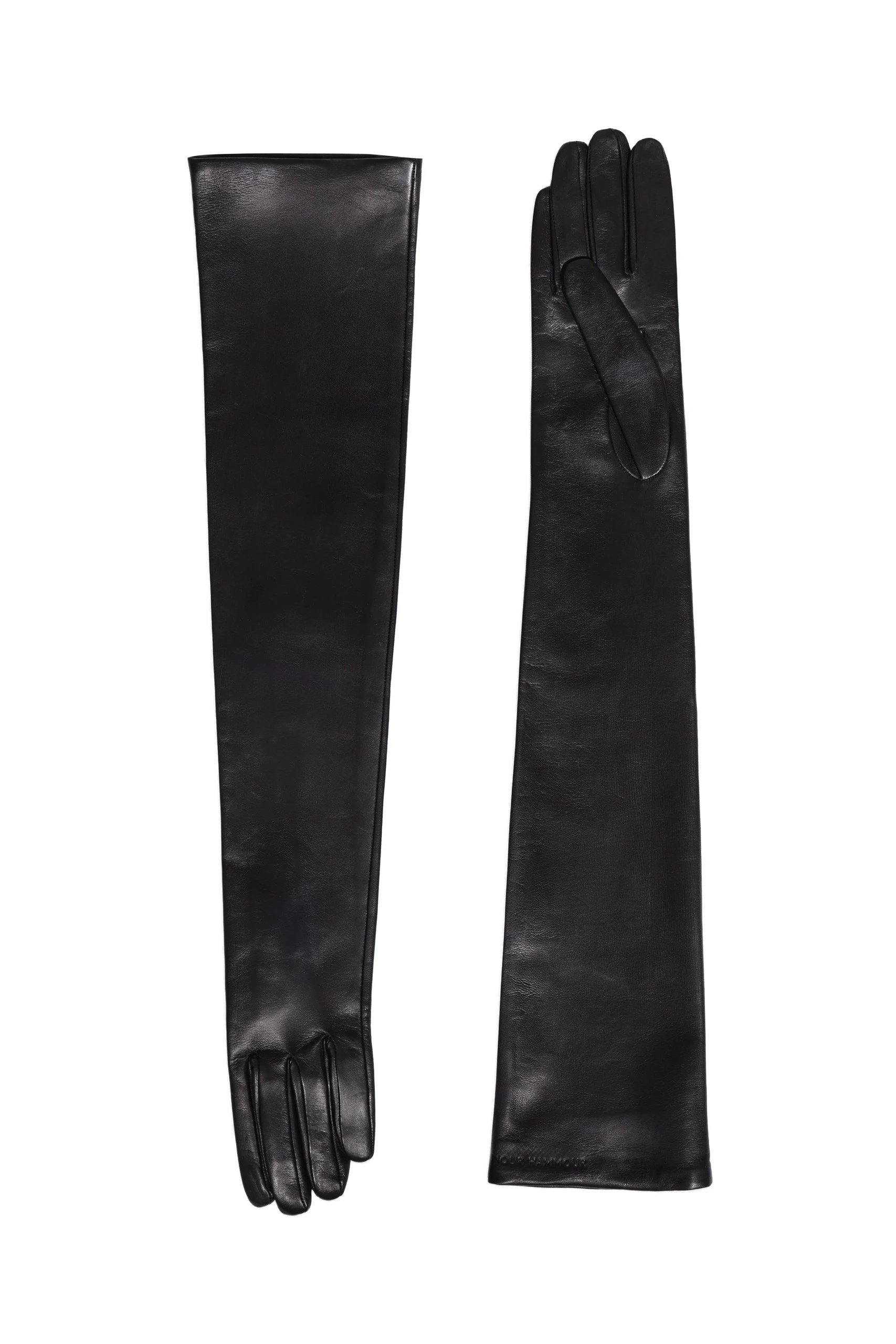 Nour Hammour Elonge Extra Long Gloves in Black Nour Hammour Elonge Extra Long Gloves in Black