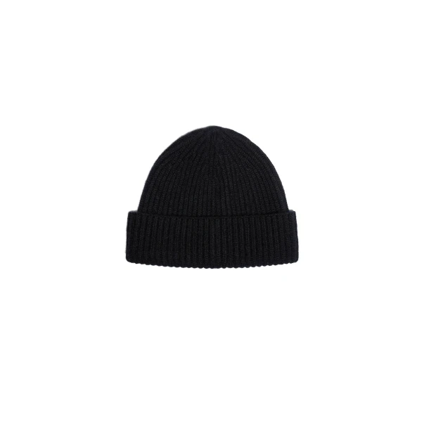 Jace Cashmere Beanie in Black