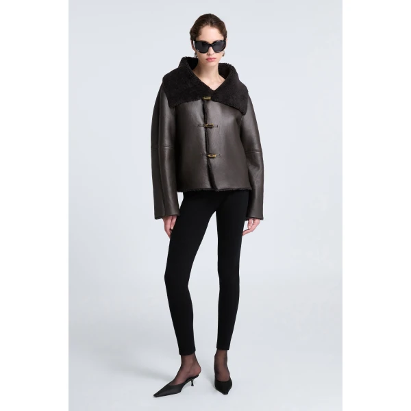 Parisian Leather and Shearling at Coveti