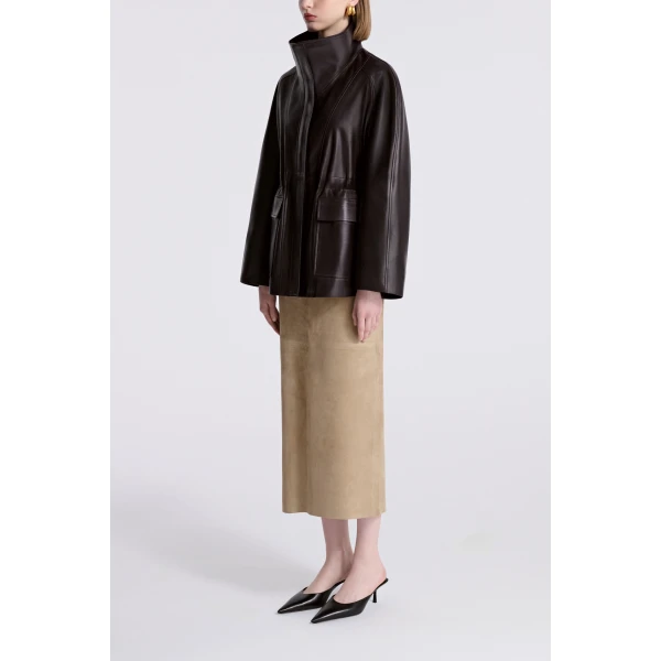 Parisian Leather and Shearling at Coveti