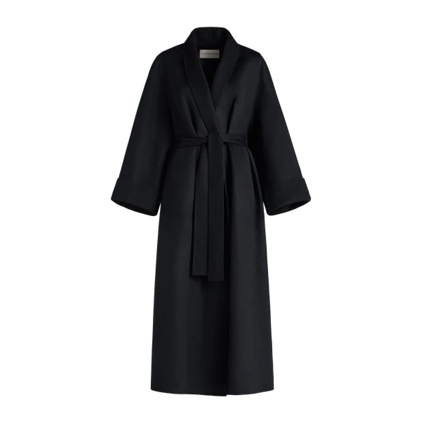 Sima Wool Coat in Black