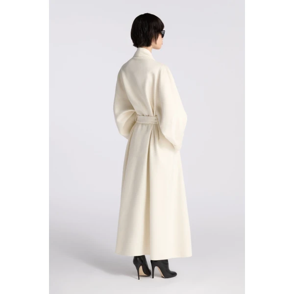 Nour Hammour Sima Wool Coat in Chantilly